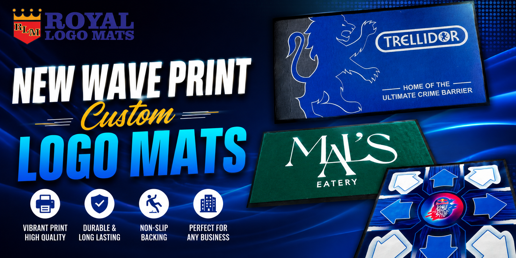 New Wave Print Logo Mats