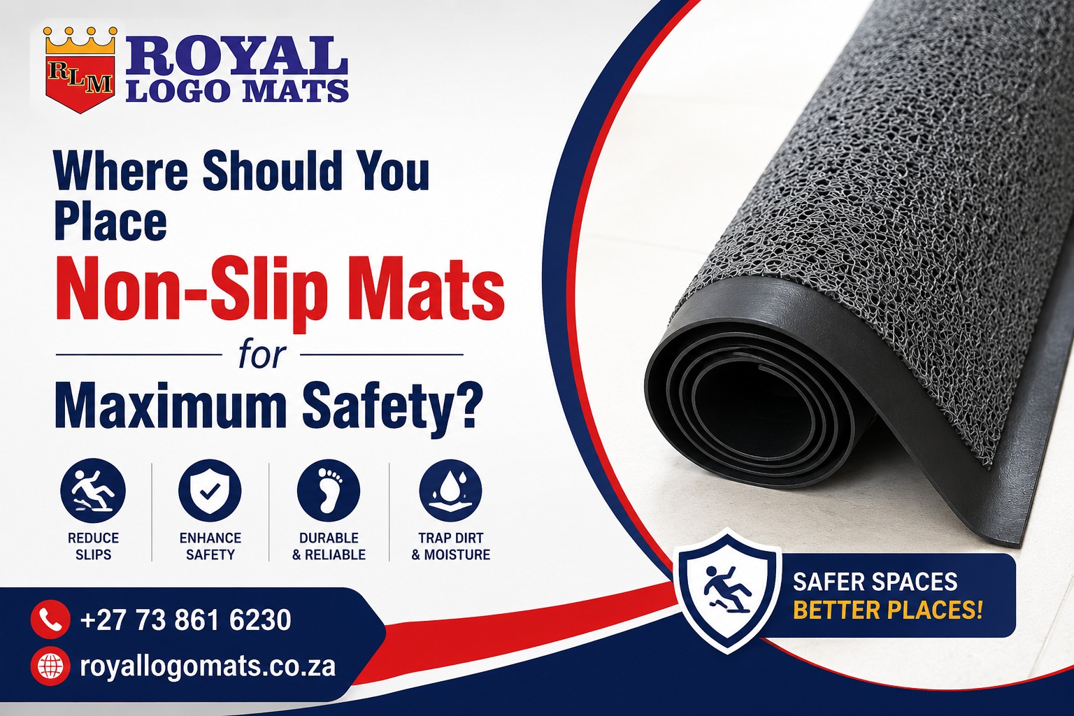 Non-slip logo mat
