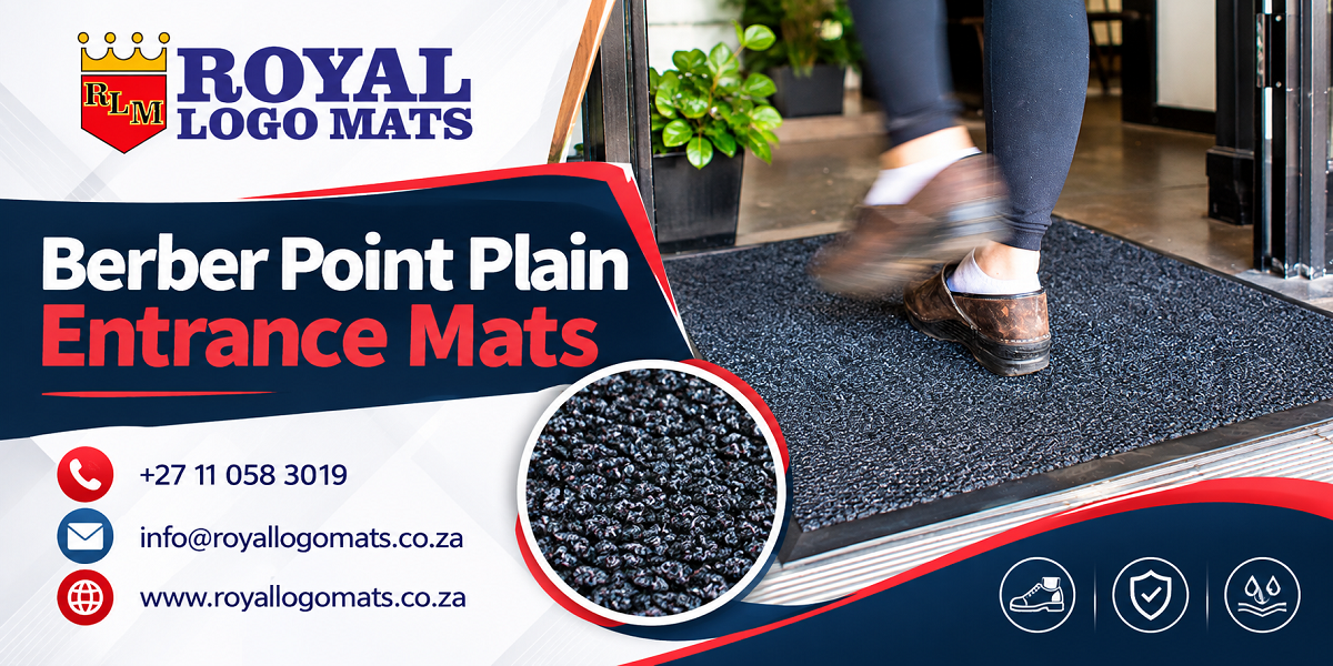 Berber Point Plain Entrance Mats
