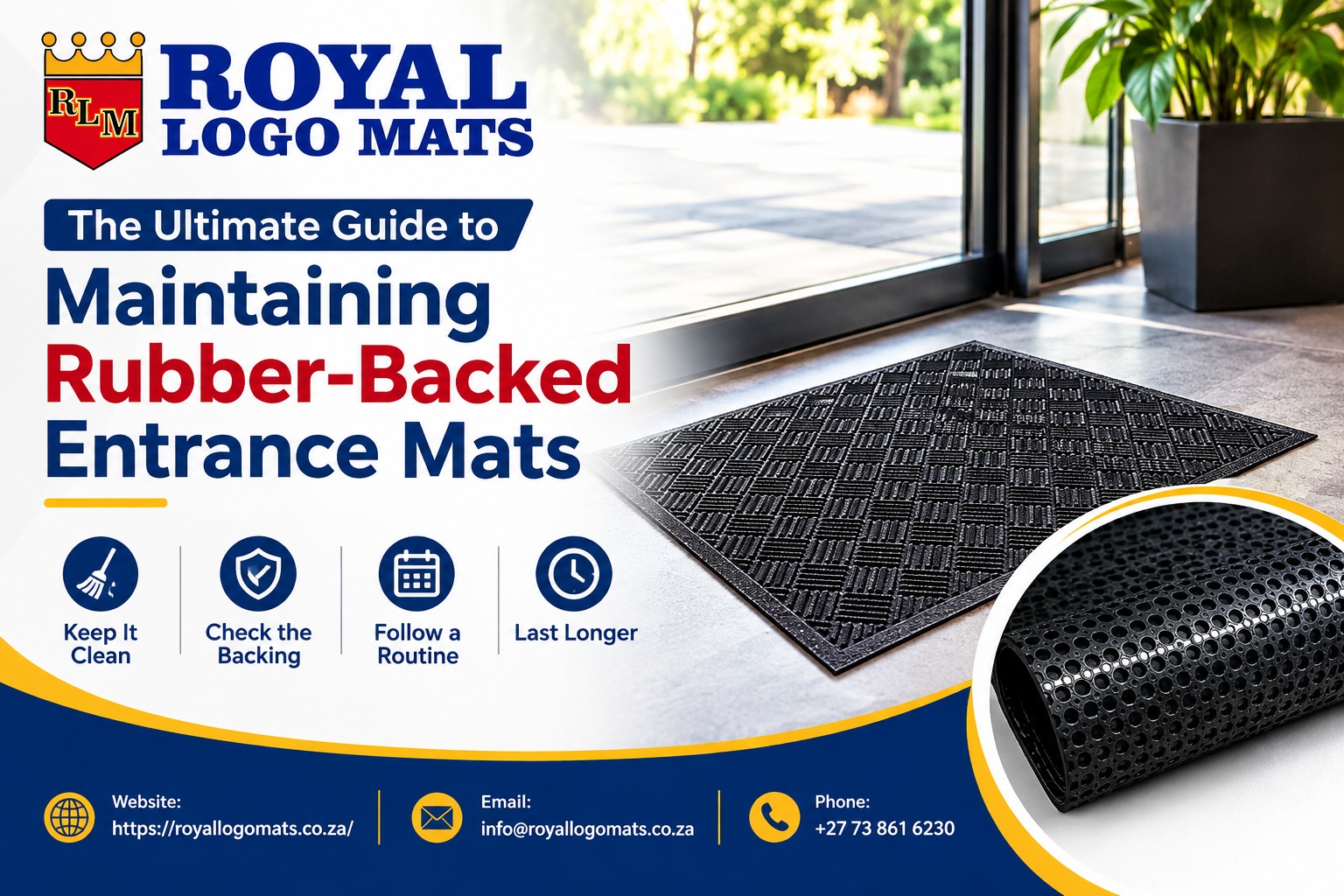 rubber-backed entrance mats